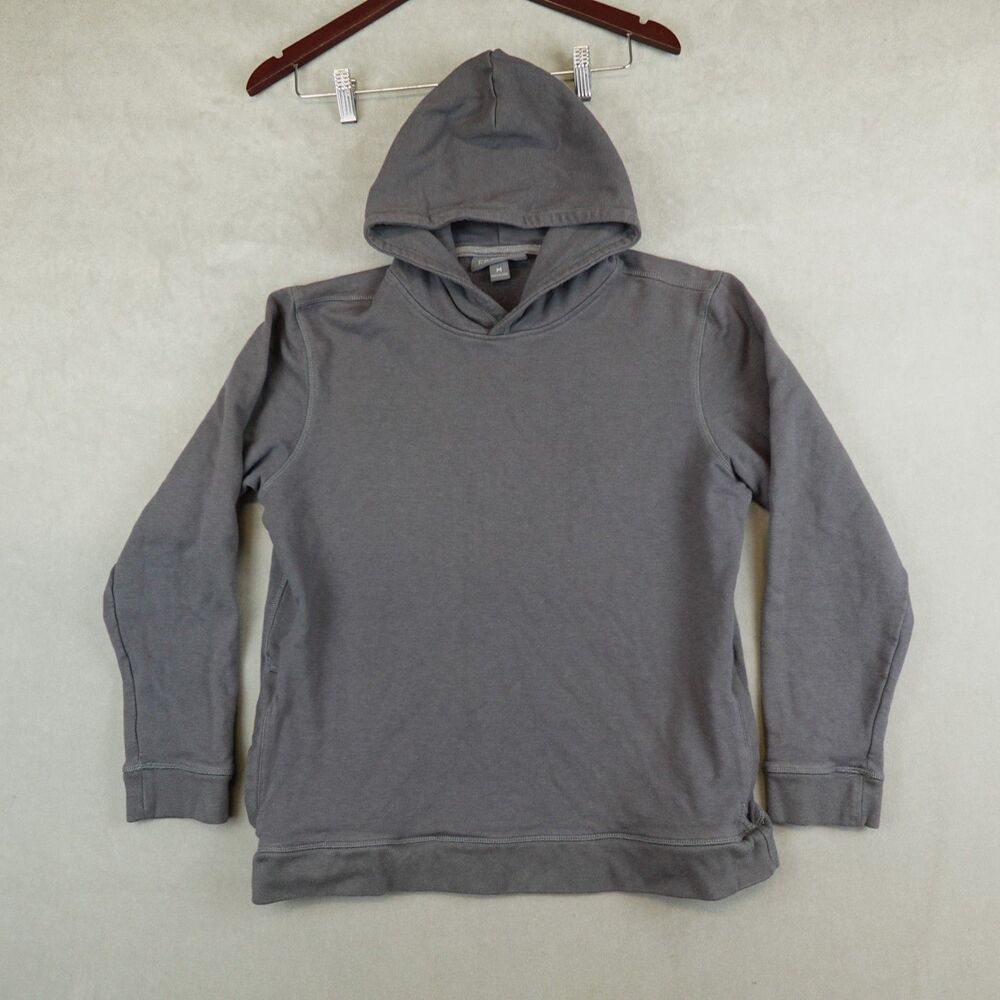Free Fly Hoodie Womens Medium Bamboo Fleece Pullover Sweatshirt Gray Pockets